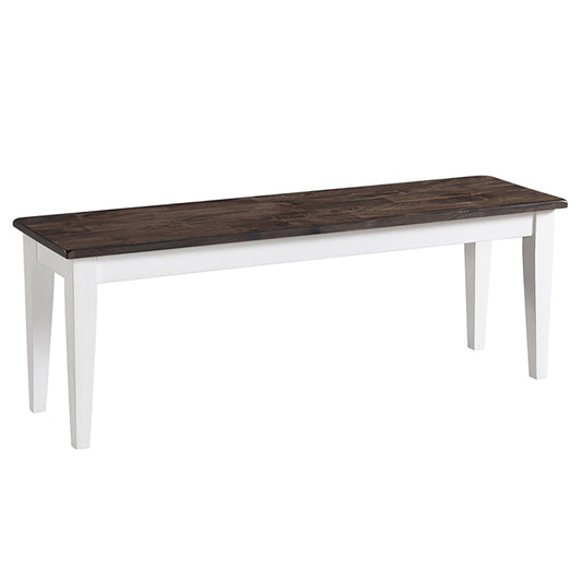 Intercon Furniture - Kona Bench, Backless w/Wood Seat - KA-CH-1650W-GWH-RTA veiw 1