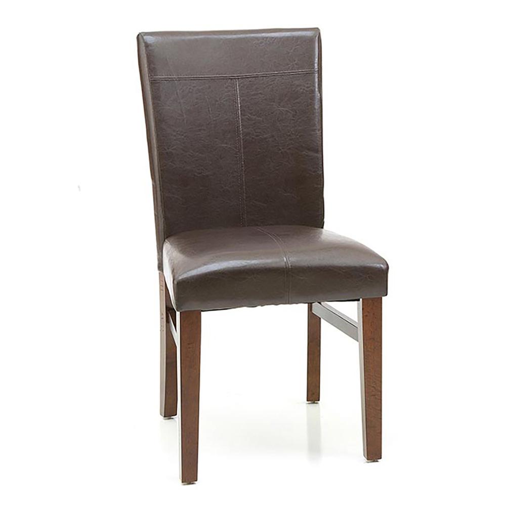 Intercon Furniture - Kona Parsons Side Chair w/PU Seat (Set of 2) - KA-CH-280L-RAI-RTA veiw 1