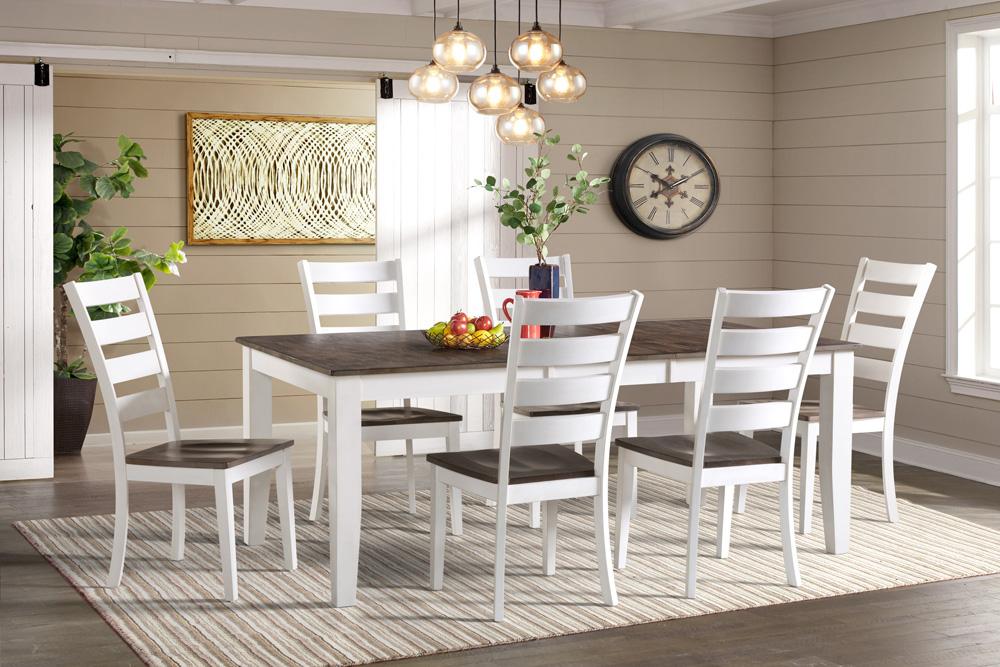 Intercon Furniture - Kona Table, 42 x 60-78 Dining - KA-TA-4278B-GWH-C veiw 2