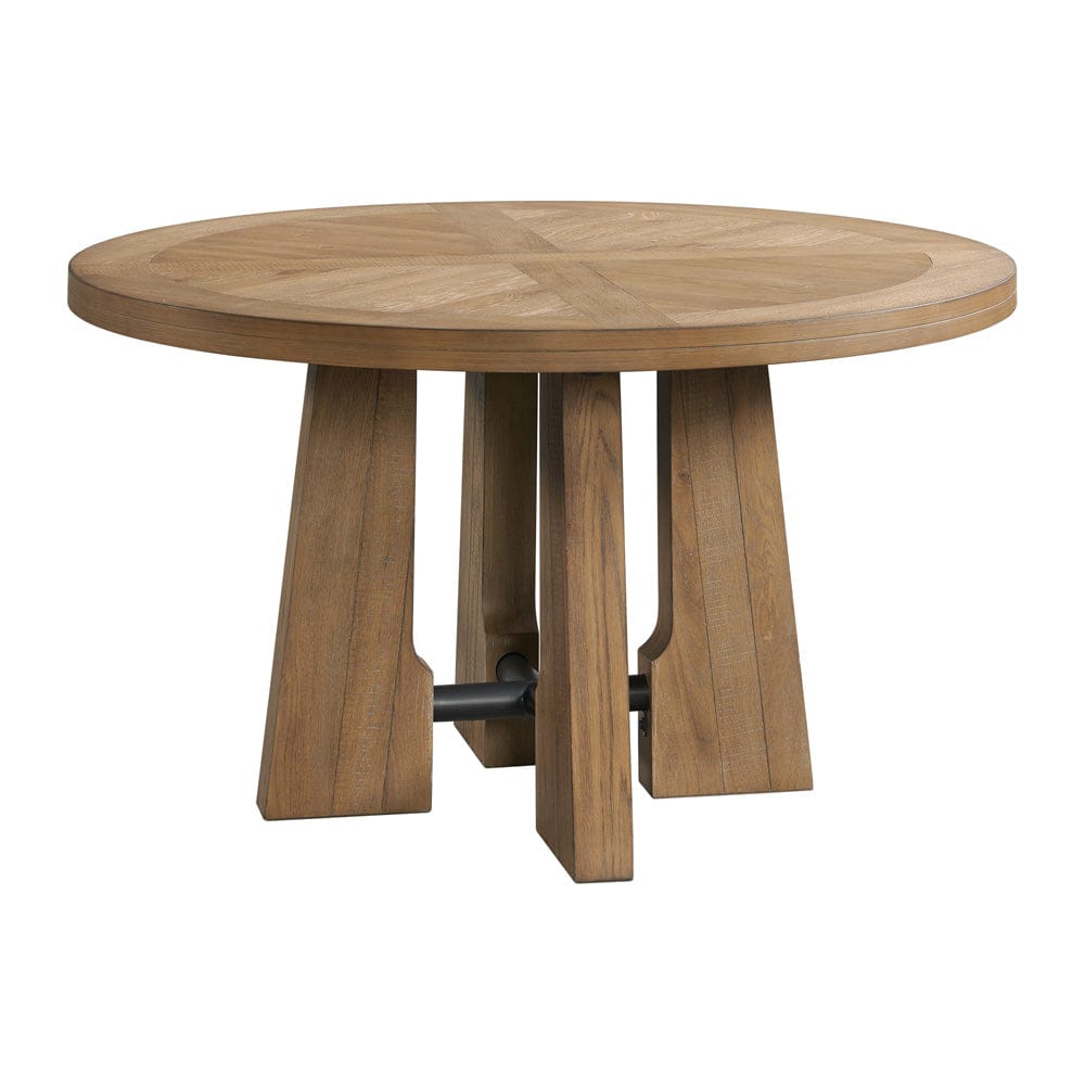 Intercon Furniture - Landmark Round Dining Table in Weathered Oak - LM-TA-5454-WOA-C view 1