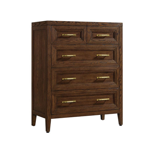Intercon Furniture - Marlow Drawer Chest, 5 Drawer - MW-BR-8305-SBL-C veiw 1