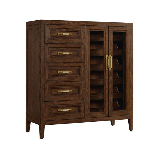 Intercon Furniture - Marlow Gentlemans Chest, 5 Drawer, 2 Doors - MW-BR-8305GC-SBL-C veiw 1