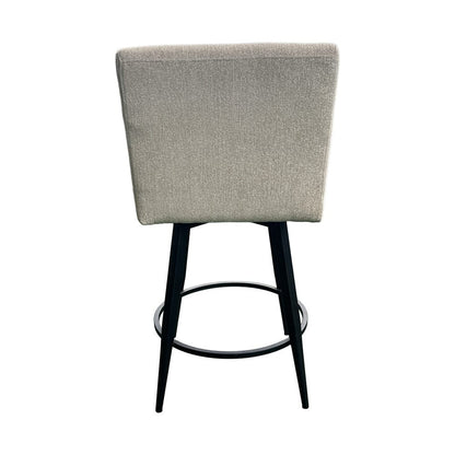 Intercon Furniture - Metal Base Barstool w-Parsons Seat - Champagne Fabric in Matte - BS-BS-110C-CHM-C24 view 5