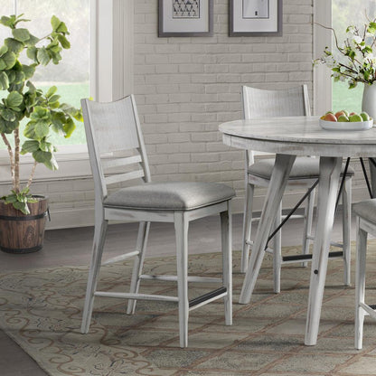Intercon Furniture - Modern Rustic S/C, Panel Chair (Set of 2) - MR-CH-530C-WWH-RTA veiw 3