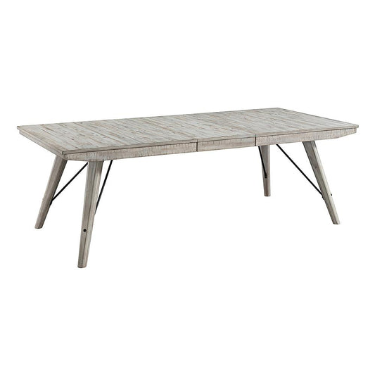 Intercon Furniture - Modern Rustic Table, 42x72-90 Trestle Dining - MR-TA-4290-WWH-C veiw 1