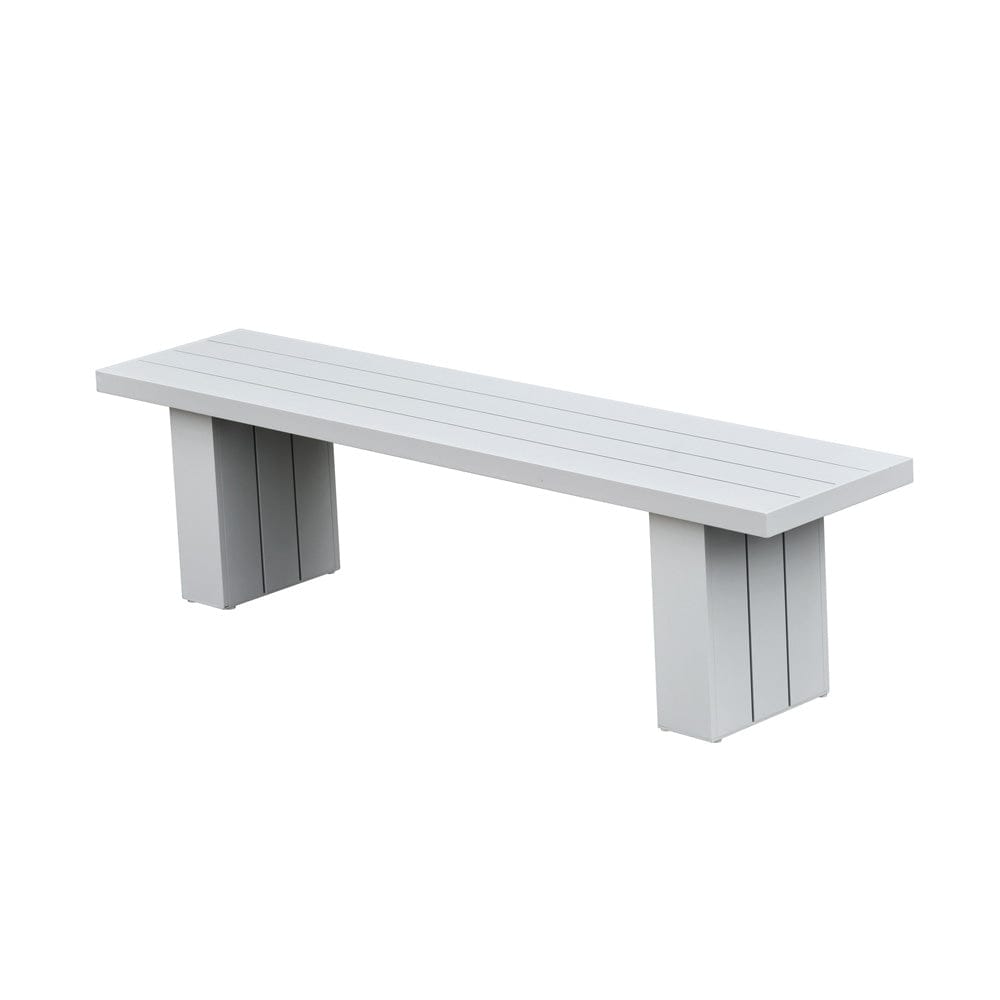 Intercon Furniture - Nash Outdoor Dining Bench in Buff - NS-CH-1564B-BUF-C view 1