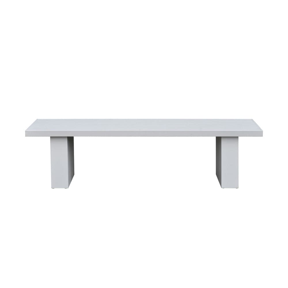 Intercon Furniture - Nash Outdoor Dining Bench in Buff - NS-CH-1564B-BUF-C view 2