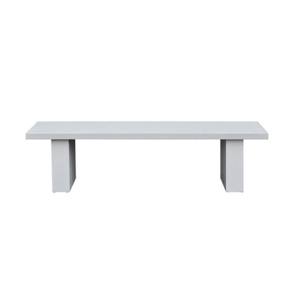 Intercon Furniture - Nash Outdoor Dining Bench in Buff - NS-CH-1564B-BUF-C view 2