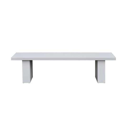 Intercon Furniture - Nash Outdoor Dining Bench in Buff - NS-CH-1564B-BUF-C view 2