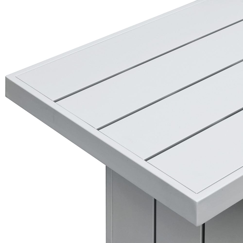 Intercon Furniture - Nash Outdoor Dining Bench in Buff - NS-CH-1564B-BUF-C view 3
