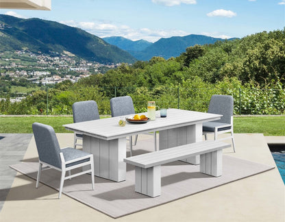 Intercon Furniture - Nash Outdoor Dining Uph. Side Chair in Buff - NS-CH-380C-BUF-RTA view 6