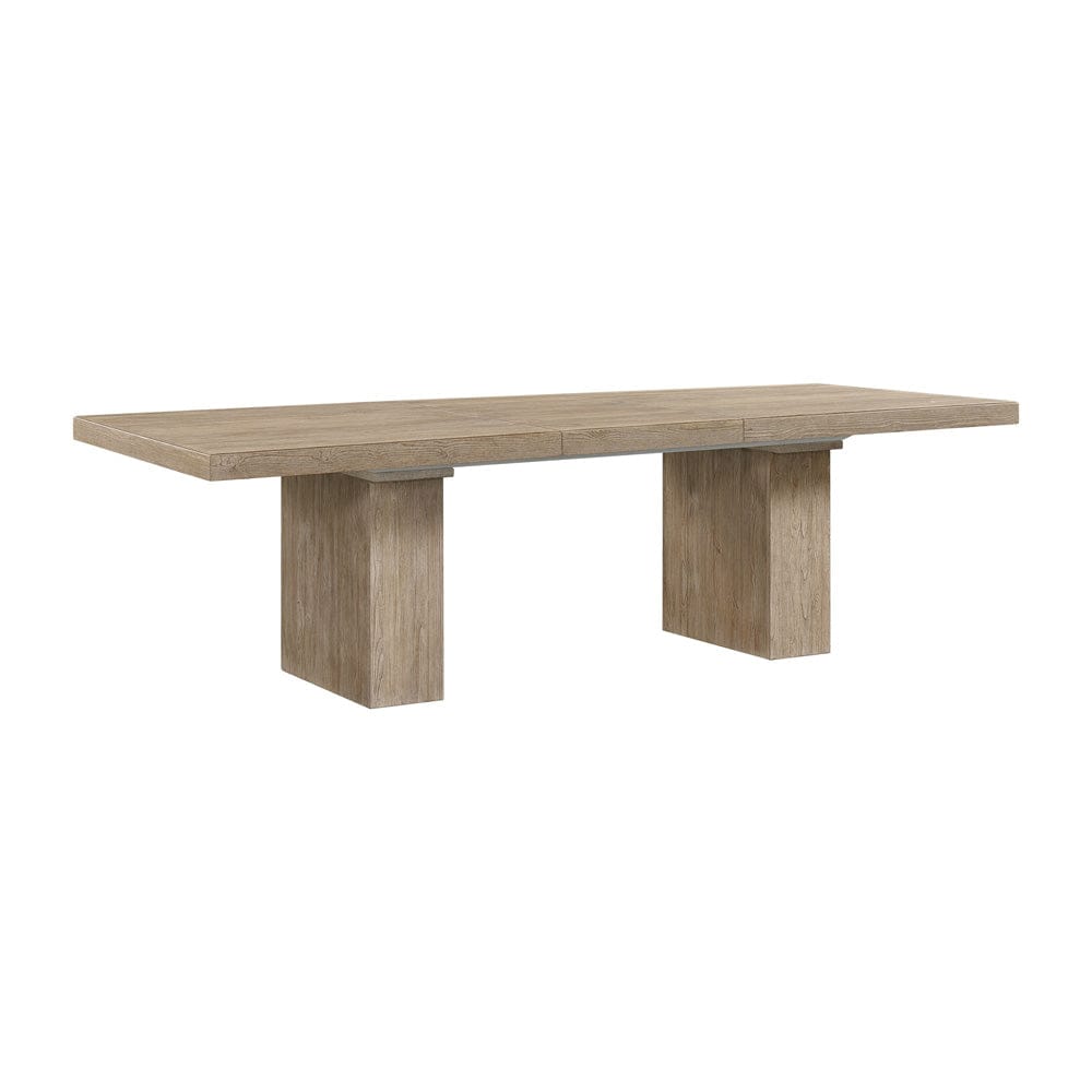 Intercon Furniture - Nash Trestle Dining Table in Weathered Sand - NS-TA-42106-WSN-C view 1