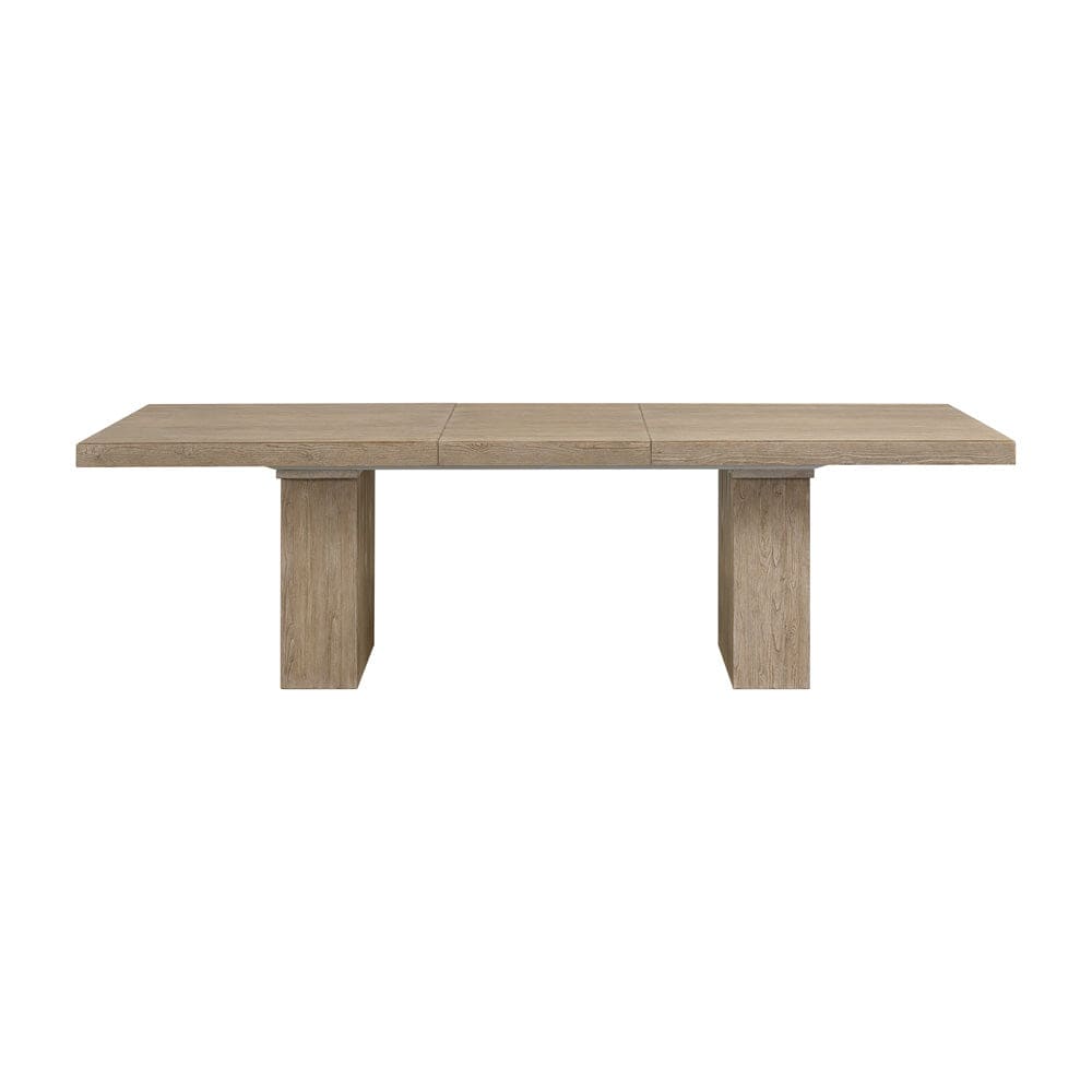 Intercon Furniture - Nash Trestle Dining Table in Weathered Sand - NS-TA-42106-WSN-C view 2