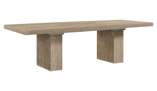 Intercon Furniture - Nash Trestle Table in Weathered Sand Finish view 1