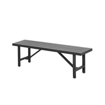 Intercon Furniture - Navarro Outdoor Dining Bench in Mocha - NV-CH-1570B-MCA-C view 1
