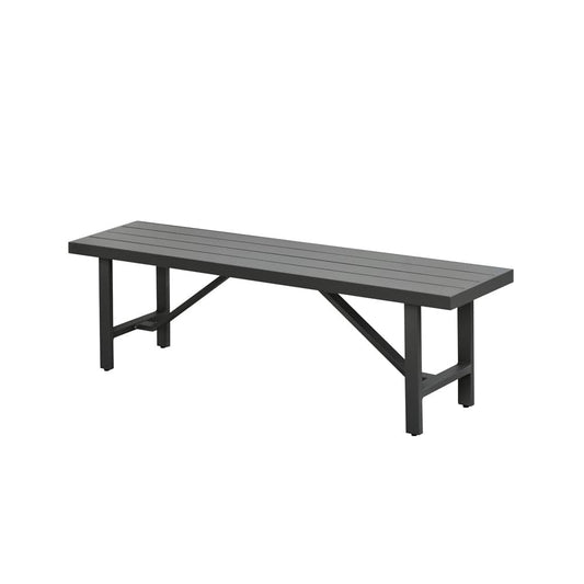 Intercon Furniture - Navarro Outdoor Dining Bench in Mocha - NV-CH-1570B-MCA-C view 1