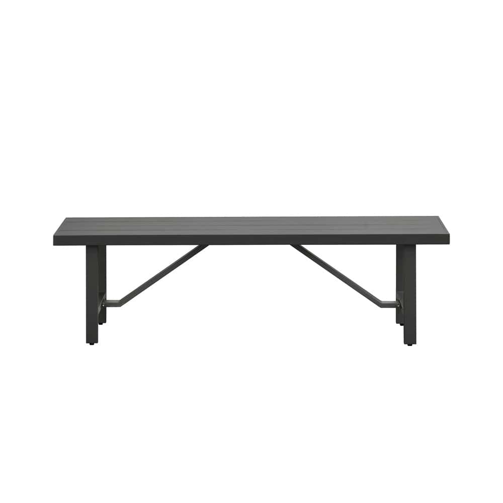 Intercon Furniture - Navarro Outdoor Dining Bench in Mocha - NV-CH-1570B-MCA-C view 2