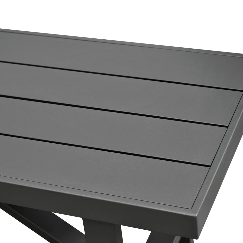 Intercon Furniture - Navarro Outdoor Dining Bench in Mocha - NV-CH-1570B-MCA-C view 4