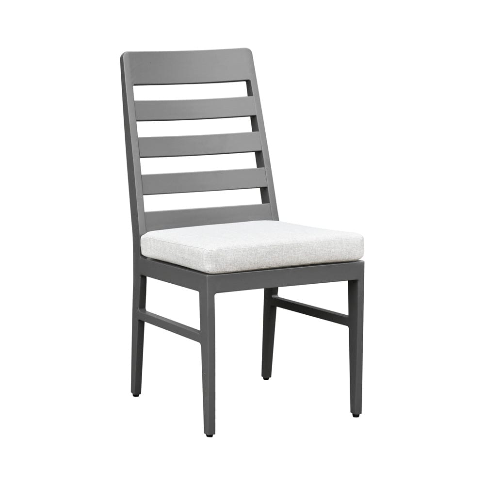 Intercon Furniture - Navarro Outdoor Dining Ladder Side Chair in Mocha - NV-CH-460C-MCA-RTA view 1