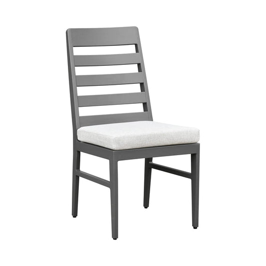 Intercon Furniture - Navarro Outdoor Dining Ladder Side Chair in Mocha - NV-CH-460C-MCA-RTA view 1