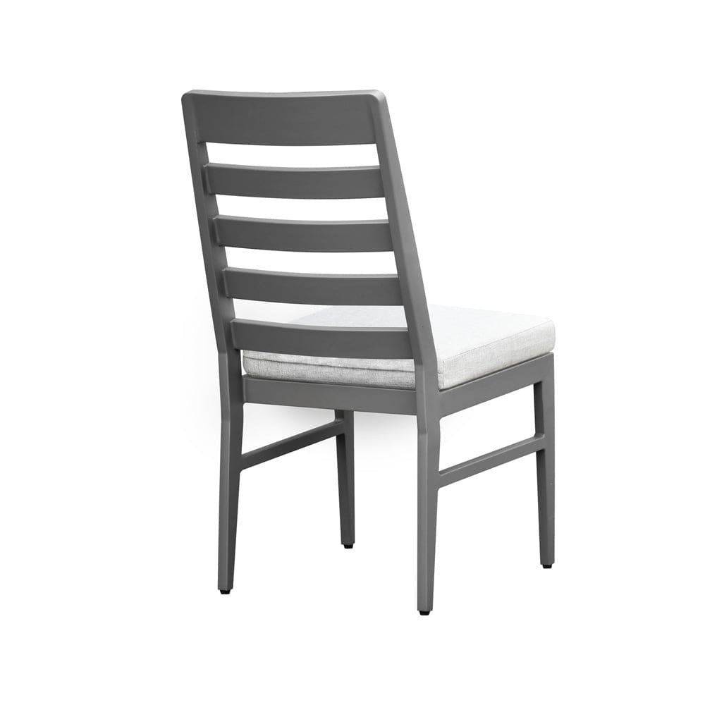 Intercon Furniture - Navarro Outdoor Dining Ladder Side Chair in Mocha - NV-CH-460C-MCA-RTA view 3