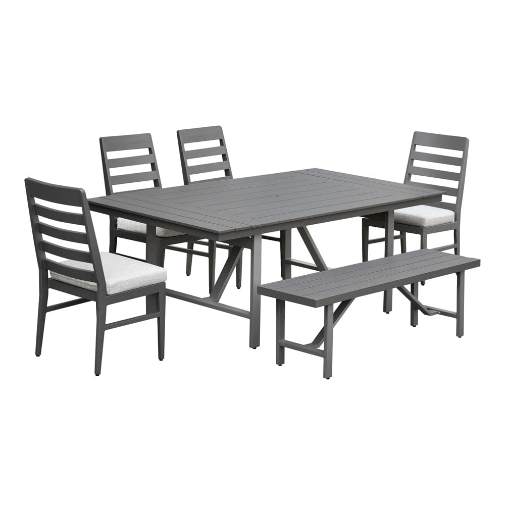 Intercon Furniture - Navarro Outdoor Dining Table in Mocha - NV-TA-4286-MCA-C view 6