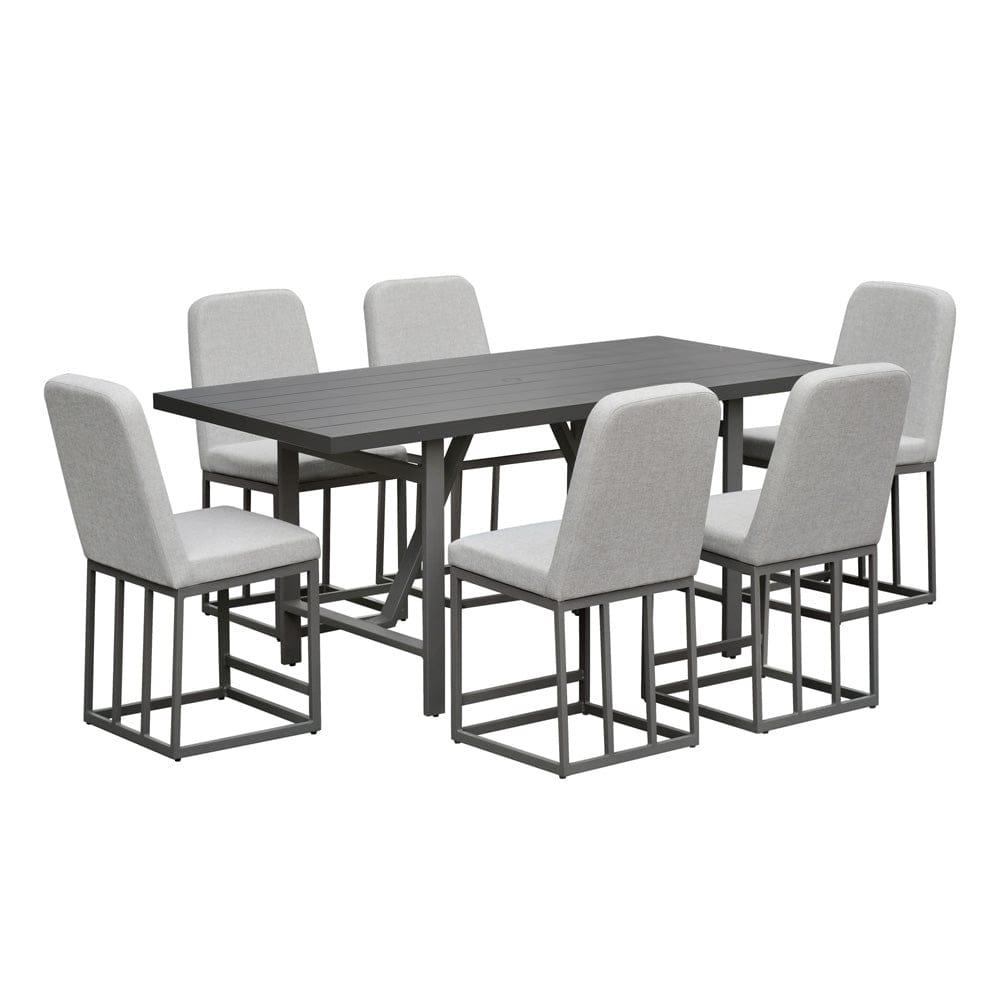 Intercon Furniture - Navarro Outdoor Dining Uph. Barstool in Mocha - NV-BS-380C-MCA-K24 view 4