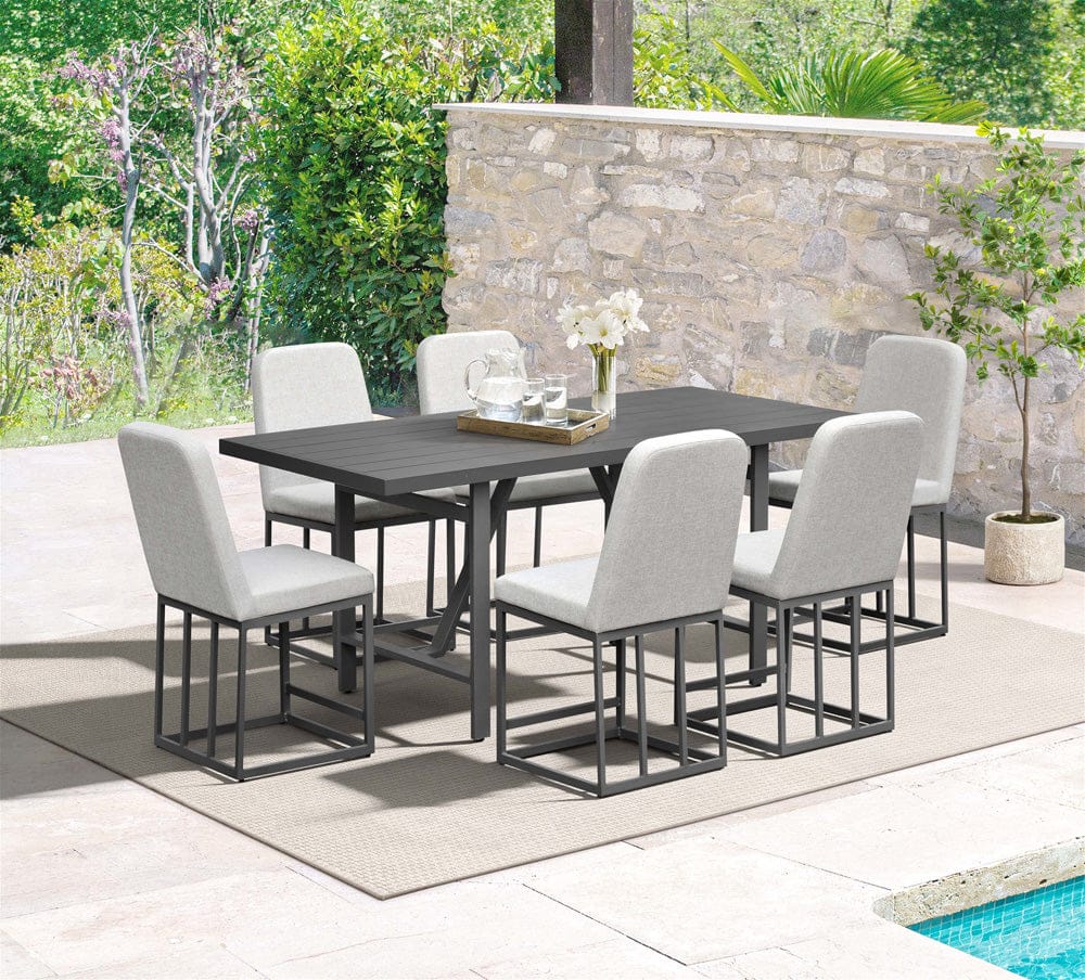 Intercon Furniture - Navarro Outdoor Dining Uph. Barstool in Mocha - NV-BS-380C-MCA-K24 view 5