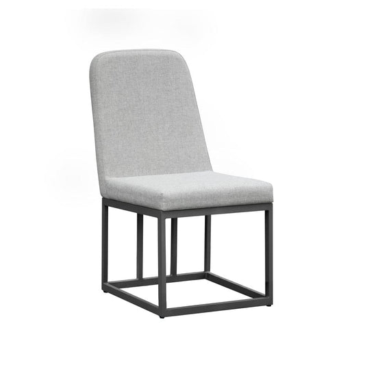 Intercon Furniture - Navarro Outdoor Dining Uph. Side Chair in Mocha - NV-CH-380C-MCA-RTA view 1