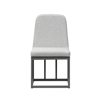 Intercon Furniture - Navarro Outdoor Dining Uph. Side Chair in Mocha - NV-CH-380C-MCA-RTA view 2