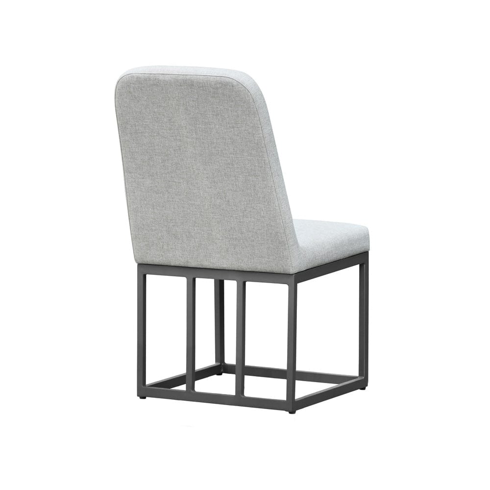 Intercon Furniture - Navarro Outdoor Dining Uph. Side Chair in Mocha - NV-CH-380C-MCA-RTA view 3