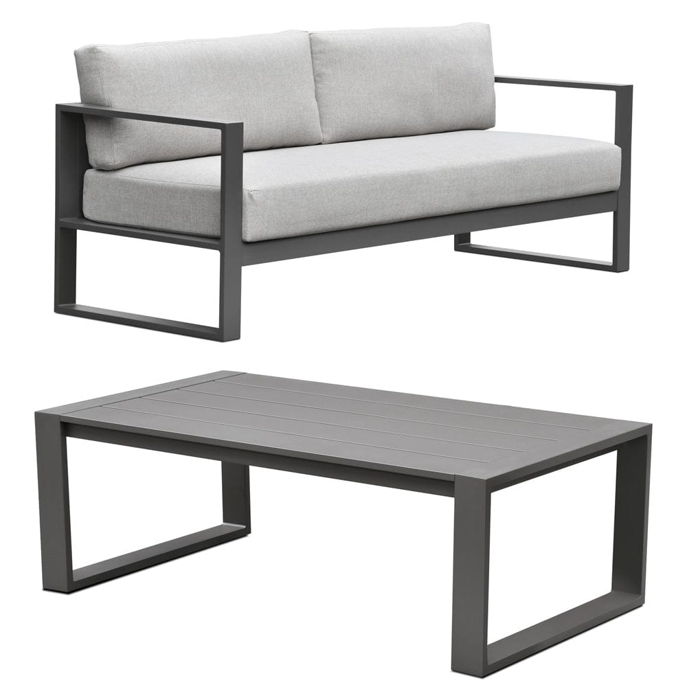 Intercon Furniture - Navarro Sofa and Coffee Table in Mocha - NV-SF-2880C-MCA-C view 1