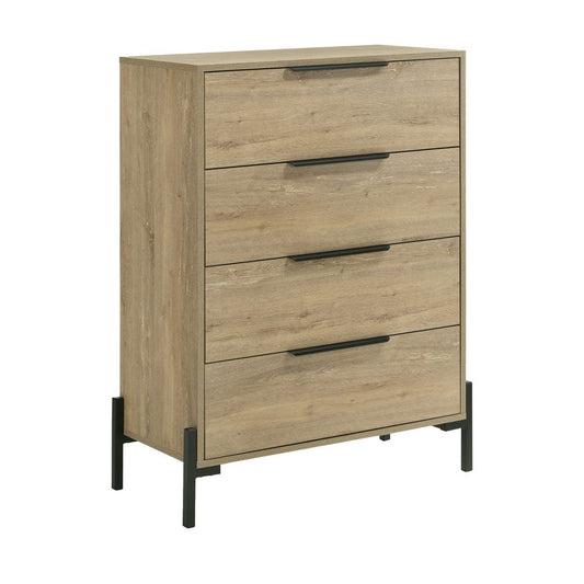 Intercon Furniture - Newhall Chest in Vintage Oak Melamine - NH-BR-2404-VNM-C view 1