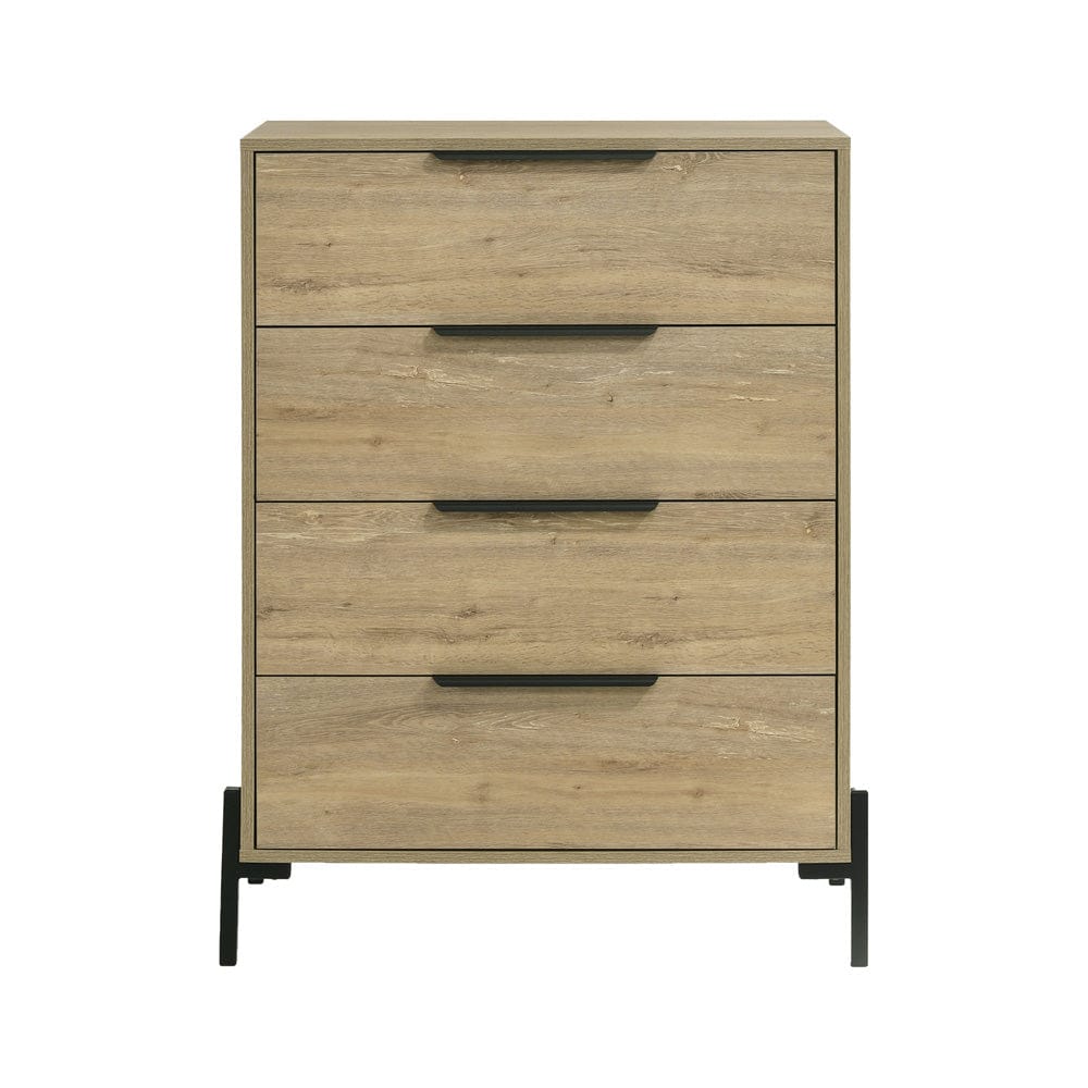 Intercon Furniture - Newhall Chest in Vintage Oak Melamine - NH-BR-2404-VNM-C view 2