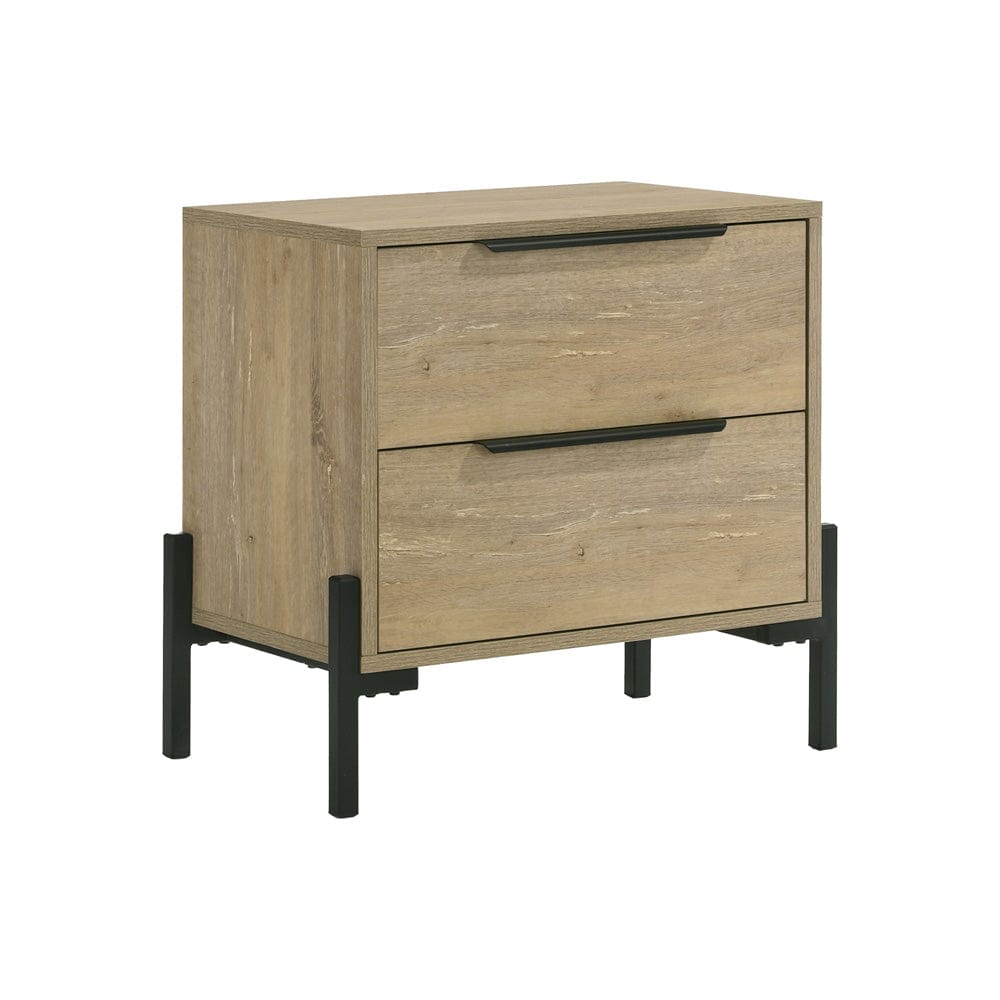 Intercon Furniture - Newhall Nightstand in Vintage Oak Melamine - NH-BR-2402-VNM-C view 1