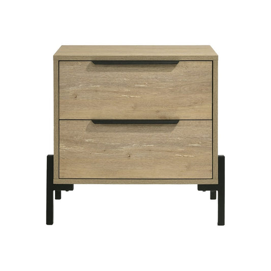 Intercon Furniture - Newhall Nightstand in Vintage Oak Melamine - NH-BR-2402-VNM-C view 2