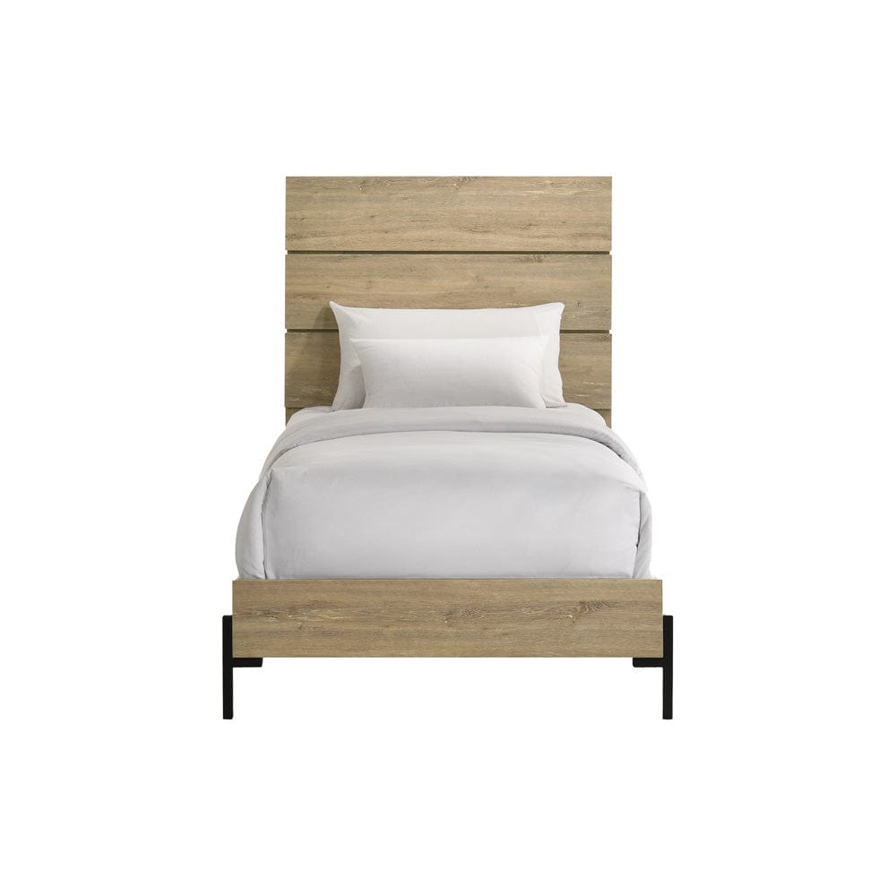 Intercon Furniture - Newhall Twin Bed in Vintage Oak Melamine - NH-BR-2440T-VNM-C view 2