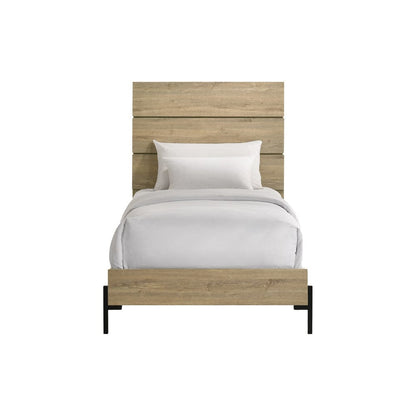 Intercon Furniture - Newhall Twin Bed in Vintage Oak Melamine - NH-BR-2440T-VNM-C view 2