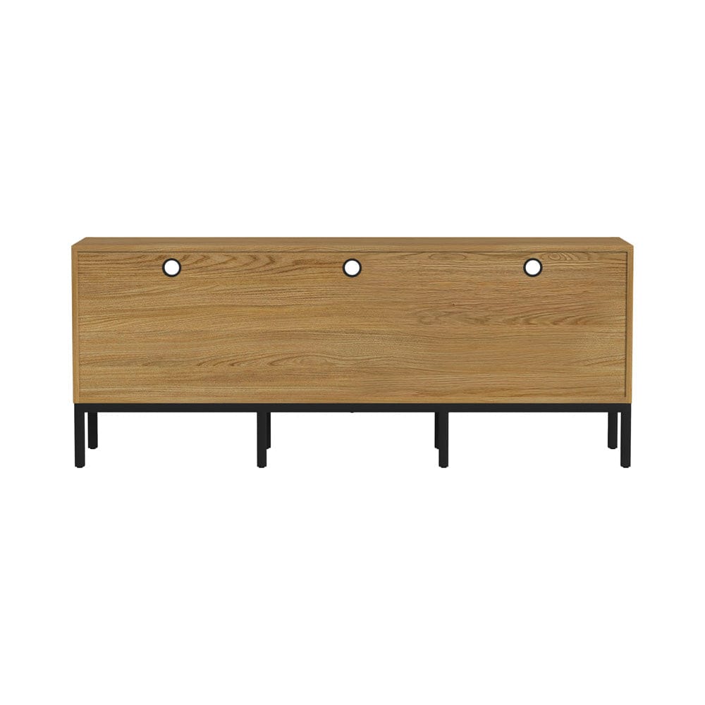 Intercon Furniture - Newport 70" TV Console in Natural Oak - NP-HT-7028-NTO-C view 3