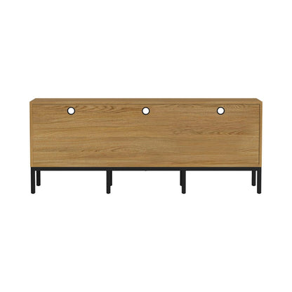 Intercon Furniture - Newport 70" TV Console in Natural Oak - NP-HT-7028-NTO-C view 3