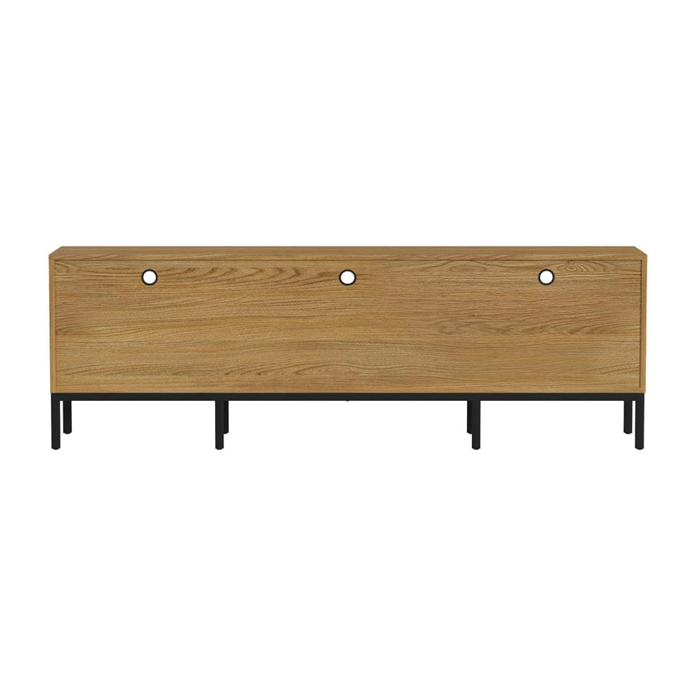 Intercon Furniture - Newport 85" TV Console  in Natural Oak - NP-HT-8528-NTO-C view 3