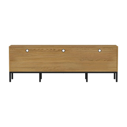 Intercon Furniture - Newport 85" TV Console  in Natural Oak - NP-HT-8528-NTO-C view 3
