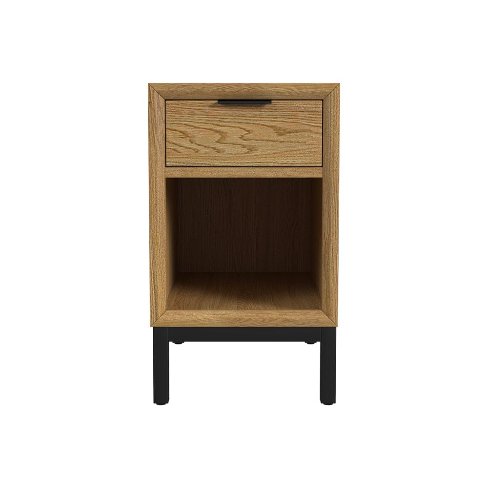 Intercon Furniture - Newport Chairside Table in Natural Oak - NP-TA-1424-NTO-C view 2