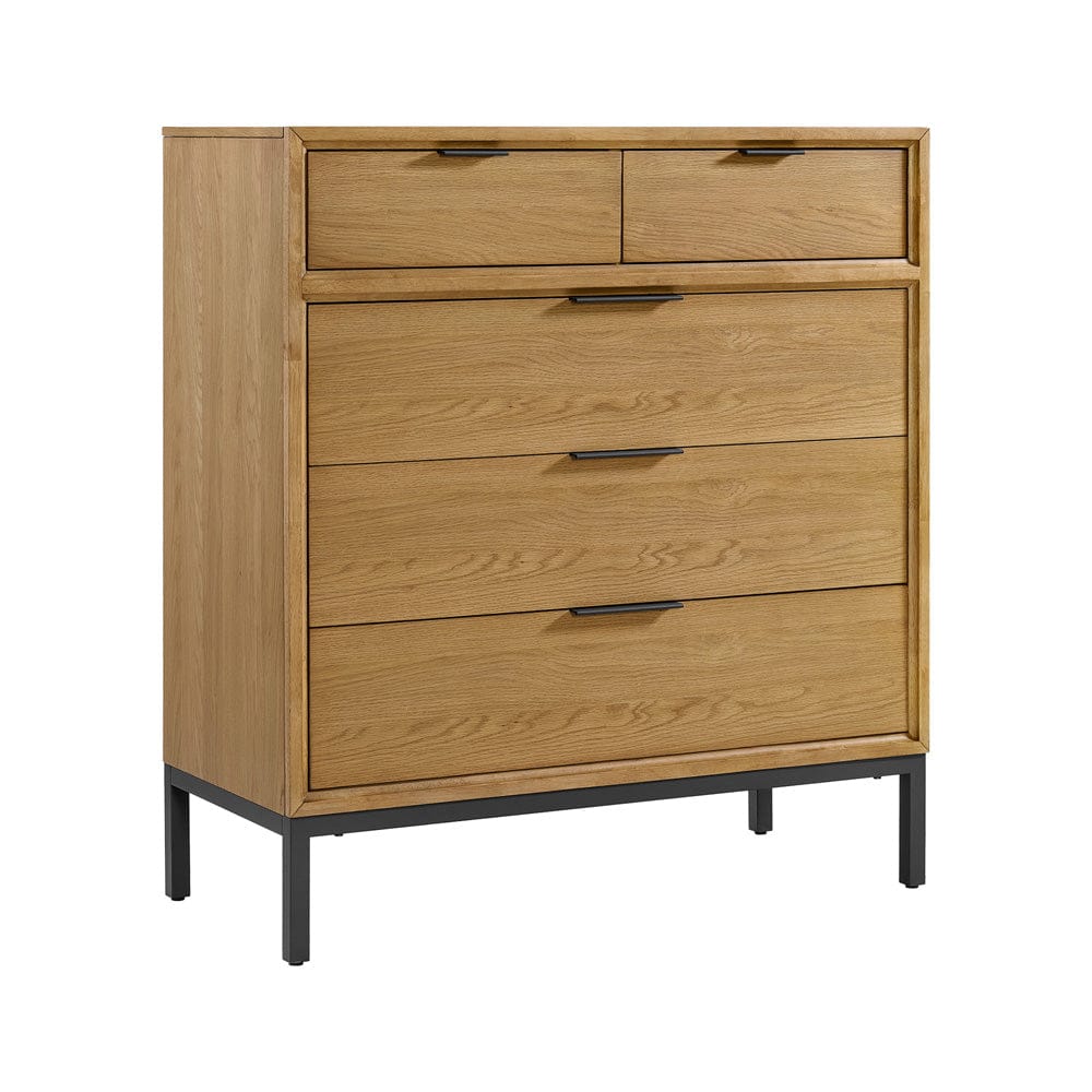 Intercon Furniture - Newport Chest in Natural Oak - NP-BR-5405-NTO-C view 1
