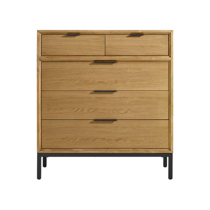 Intercon Furniture - Newport Chest in Natural Oak - NP-BR-5405-NTO-C view 2
