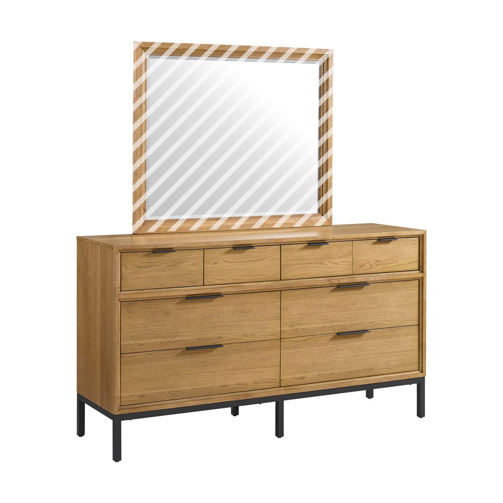 Intercon Furniture - Newport Dresser in Natural Oak - NP-BR-5408-NTO-C view 3