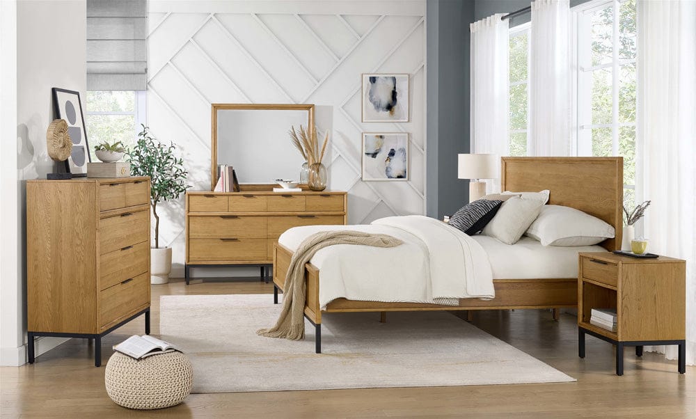 Intercon Furniture - Newport Dresser in Natural Oak - NP-BR-5408-NTO-C view 7