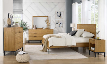 Intercon Furniture - Newport Dresser in Natural Oak - NP-BR-5408-NTO-C view 7