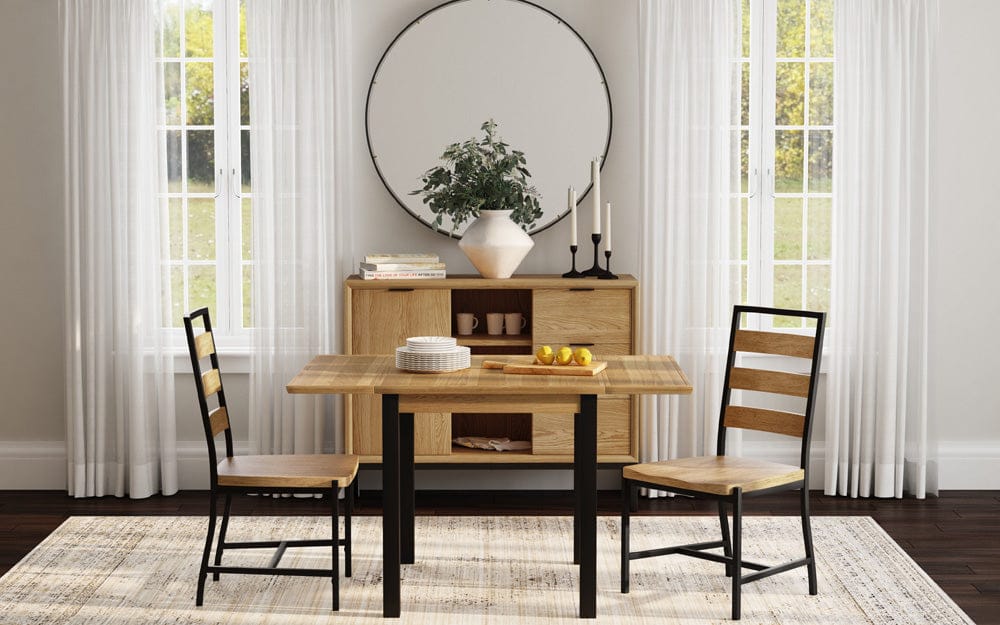 Intercon Furniture - Newport Drop Leaf Table in Natural Oak - NP-TA-3650D-NTO-C view 6