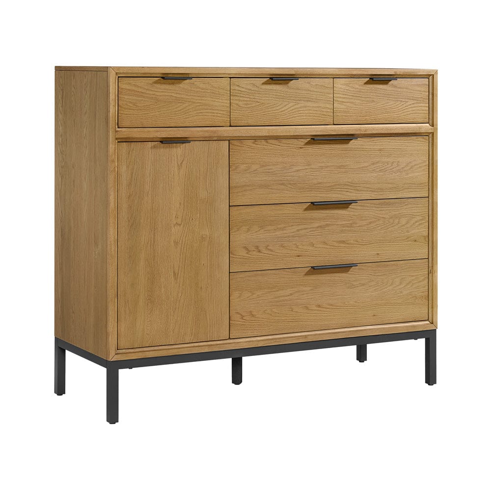 Intercon Furniture - Newport Gentleman's Chest in Natural Oak - NP-BR-5406GC-NTO-C view 1